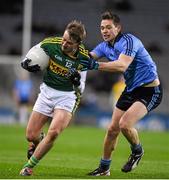 30 January 2016; Donnchadh Walsh, Kerry, in action against Dean Rock, Dublin. Allianz Football League, Division 1, Round 1, Dublin v Kerry, Croke Park, Dublin. Picture credit: Ray McManus / SPORTSFILE