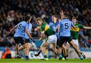 30 January 2016; Tommy Walsh, Kerry, in action against Dublin players, left to right, Cian O'SullEvan, John Small, Michael Fitzsimons, and James McCarthy. Allianz Football League, Division 1, Round 1, Dublin v Kerry, Croke Park, Dublin. Picture credit: Dáire Brennan / SPORTSFILE