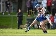 3 February 2016; Tom Gallagher, IT Carlow, in action against Patrick Curran, St Pat's-Mater Dei. Independent.ie HE GAA Fitzgibbon Cup, St Pat’s-Mater Dei v IT Carlow, Group B, Round 2, Na Fianna, Mobhi Road, Dublin. Picture credit: Brendan Moran / SPORTSFILE