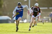 3 February 2016; Eoin McIntyre, St Pat's-Mater Dei, in action against Ross Browne, IT Carlow. Independent.ie HE GAA Fitzgibbon Cup, St Pat’s-Mater Dei v IT Carlow, Group B, Round 2, Na Fianna, Mobhi Road, Dublin. Picture credit: Brendan Moran / SPORTSFILE