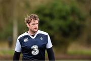 5 February 2016; Ireland's Jamie Heaslip during squad training. Carton House, Maynooth, Co. Kildare. Picture credit: Stephen McCarthy / SPORTSFILE