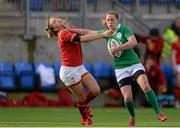 6 February 2016; Elise O'Byrne White, Ireland, in action against Hannah Jones, Wales. Women's Six Nations Rugby Championship, Ireland v Wales. Donnybrook Stadium, Donnybrook, Dublin. Photo by Sportsfile