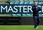 14 February 2009; Head coach Declan Kidney gives his players direction during the Ireland Rugby Captain's Run ahead of their RBS Six Nations Championship game against Italy on Sunday. Stadio Flaminio, Rome, Italy. Picture credit: Brendan Moran / SPORTSFILE