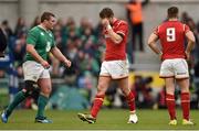 7 February 2016; Dan Biggar, centre, Wales, is substituted after 10 minutes. RBS Six Nations Rugby Championship 2016, Ireland v Wales. Aviva Stadium, Lansdowne Road, Dublin. Picture credit: Brendan Moran / SPORTSFILE