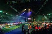 9 March 2001; The Opening ceremony of the World Indoor Athletics Championship at the Atlantic Pavillion in Lisbon, Portugal. Photo by Brendan Moran/Sportsfile