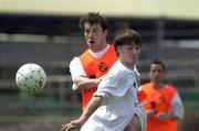 22 March 2001; David Connolly, right, and Kenny Cunningham during a Republic of Ireland training session in Limassol, Cyprus. Photo by David Maher/Sportsfile