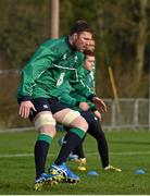 11 February 2016; Ireland's Donnacha Ryan in action during squad training. Carton House, Maynooth, Co. Kildare. Picture credit: Brendan Moran / SPORTSFILE