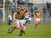 14 February 2016; Walter Walsh, Kilkenny, in action against Noel Connors, Waterford. Allianz Hurling League, Division 1A, Round 1, Waterford v Kilkenny. Walsh Park, Waterford. Picture credit: Piaras Ó Mídheach / SPORTSFILE