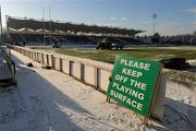 8 January 2010; A general view of the RDS after the game was called off. Celtic League, Leinster v Glasgow Warriors, RDS, Ballsbridge, Dublin. Picture credit: Pat Murphy / SPORTSFILE