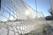 8 January 2010; A general view of the frozen net at the  Kilcock GAA Pitch at Kilcock, Co. Kildare. Picture credit; David Maher / SPORTSFILE