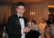 8 January 2010; Alex Gleeson from County Sligo and Castle Golf Club who is the Irish Boys Under 15 Champion at the GUI Champions' Dinner. Carton House, Maynooth, Co. Kildare. Picture credit: Matt Browne / SPORTSFILE