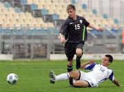 13 January 2010; Rhys Healy, Republic of Ireland, in action against Daniel Gretz, Israel. Under-16 Friendly International, Israel v Republic of Ireland, Yankela Grundman Stadium, Ramat HaSharon, Tel Aviv, Israel. Picture credit: Nir Keidar / SPORTSFILE