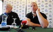 1 February 2010; Ireland's Paul O'Connell and team manager Paul McNaughton during media interviews ahead of their opening RBS Six Nations Rugby Championship game against Italy on Saturday. Fitzpatrick's Castle Hotel, Killiney, Dublin. Picture credit: Matt Browne / SPORTSFILE