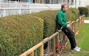 2 February 2010; Ireland flanker Stephen Ferris looks on during squad training ahead of their opening RBS Six Nations Rugby Championship game against Italy on Saturday. RDS, Ballsbridge, Dublin. Picture credit: Brendan Moran / SPORTSFILE