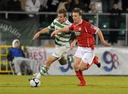 5 February 2010; Ian Ryan, Shelbourne, in action against Declan Edwards, Shamrock Rovers. Pre-Season Friendly, Shamrock Rovers v Shelbourne, Tallaght Stadium, Tallaght, Co. Dublin. Picture credit: Daire Brennan / SPORTSFILE