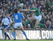 6 February 2010; Tommy Bowe, Ireland, in action against Alessandro Zanni, Italy. RBS Six Nations Rugby Championship, Ireland v Italy, Croke Park, Dublin. Photo by Sportsfile