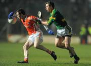 6 February 2010; Joe Feeney, Armagh, in action against Stephen Bray, Meath. Allianz GAA Football National League, Division 2, Round 1, Meath v Armagh, Pairc Tailteann, Navan, Co. Meath. Picture credit: Pat Murphy / SPORTSFILE