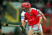 8 April 2001; Seánie McGrath of Cork in action against Stephen Frampton of Waterford during the Allianz GAA National Hurling League Division 1B Round 4 match between Cork and Waterford at Páirc Uí Chaoimh in Cork. Photo by David Maher/Sportsfile