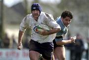 7 April 2001; Craig Taylor of Cork Constitution during the AIB League Division One match between Galwegians and Cork Constitution at Galwegians RFC in Galway. Photo by Brendan Moran/Sportsfile