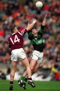 16 April 2001; Niall Neary of Nemo Rangers in action against Liam Moffatt of Crossmolina during the AIB All-Ireland Senior Club Football Championship Final match between Crossmolina and Nemo Rangers at Croke Park in Dublin. Photo by Damien Eagers/Sportsfile