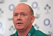 9 February 2010; Ireland head coach Declan Kidney during the rugby squad team announcement ahead of their RBS Six Nations Rugby Championship match against France on Saturday. Fitzpatricks Castle Hotel, Killiney, Co. Dublin. Picture credit: Brian Lawless / SPORTSFILE