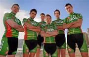 9 February 2010; The 2010 An Post Seán Kelly team was officially announced today at the team base in Belgium. Pictured are Irish team members David O'Loughlin, Mark Cassidy, Connor McConvey, Paidi O'Brien, Matt Brammeier and Ronan McLaughlin. Picture credit: Pat Murphy / SPORTSFILE