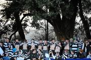 10 February 2010; CC Roscrea supporters ahead of the game. Leinster Schools Senior Cup Quarter-Final, CC Roscrea v St Mary's College, Lakelands Park, Terenure, Dublin. Picture credit: Stephen McCarthy / SPORTSFILE