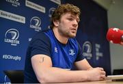 1 March 2016; Leinster's Jordi Murphy during a press conference. Leinster Rugby HQ, Belfield, Dublin. Picture credit: David Maher / SPORTSFILE