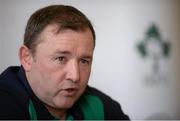 1 March 2016; Ireland kicking coach Richie Murphy during a press conference. Carton House, Maynooth, Co. Kildare. Picture credit: Piaras Ó Mídheach / SPORTSFILE