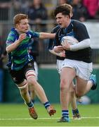 2 March 2016; Flyn Kieran, Dundalk Grammar School, in action against Seán Wafer, Gorey Community School. Bank of Ireland Father Godfrey Cup Final, Dundalk Grammar School v Gorey Community School, Donnybrook Stadium, Donnybrook, Dublin. Picture credit: Piaras Ó Mídheach / SPORTSFILE