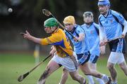 10 February 2010; Philip O'Breandain, St. Pats TC, in action against Simon McCroy, UUJ. Ulster Bank Fitzgibbon Cup Round 2, St. Patrick's Training College v University of Ulster, Jordanstown. St.Patrick's Training College Drumcondra, Dublin. Picture credit: David Maher / SPORTSFILE