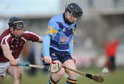 10 February 2010; David O'Callaghan, UCD, in action against Declan Connolly, NUI Galway. Ulster Bank Fitzgibbon Cup Round 2, Univercity College Dublin v National University of Ireland, Galway, Belfield, Dublin. Picture credit: Daire Brennan / SPORTSFILE