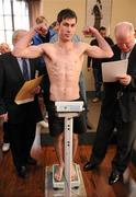 12 February 2010; Andy Murray during the pre-fight weigh-in ahead of his Yanjing Fight Night against Oisin 'Gael Force' Fagan on Saturday. Burlington Hotel, Dublin. Photo by Sportsfile