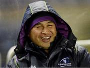 4 March 2016; Connacht head coach Pat Lam. Guinness PRO12, Round 17, Edinburgh v Connacht,  BT Murrayfield Stadium, Edinburgh, Scotland. Picture credit: Ross Parker / SPORTSFILE