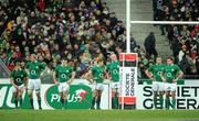 13 February 2010; Ireland players look on after France score their second try. RBS Six Nations Rugby Championship, France v Ireland, Stade de France, Saint Denis, Paris, France. Picture credit: Brendan Moran / SPORTSFILE
