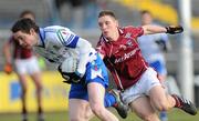 14 February 2010; Conor McManus, Monaghan, in action against Donal O'Neill, Galway. Allianz National Football League, Division 1, Round 2, Galway v Monaghan, Pearse Stadium, Galway. Picture credit: Ray Ryan / SPORTSFILE
