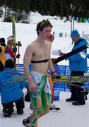 15 February 2010; PJ Barron, Ireland, after finishing the Men's 15km Cross Country Skiing event at The Whistler Olympic Park, Whistler. Vancouver Winter Olympics, Canada. Picture credit: Tim Clayton / SPORTSFILE