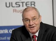 16 February 2010; Shane Logan is introduced as the new Ulster Rugby Chief Executive. Bank of Ireland, Belfast. Picture credit: Oliver McVeigh / SPORTSFILE