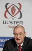 16 February 2010; Shane Logan is introduced as the new Ulster Rugby Chief Executive. Bank of Ireland, Belfast. Picture credit: Oliver McVeigh / SPORTSFILE