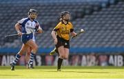 6 March 2016; Denise Starr, Killimor, gets past Orlaith O'Mahoney, Milford. AIB All-Ireland Senior Camogie Club Championship Final 2015, Milford v Killimor. Croke Park, Dublin. Picture credit: Piaras Ó Mídheach / SPORTSFILE