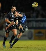 20 February 2010; Jonathan Sexton, Leinster, kicks a second half penalty. Celtic League, Leinster v Scarlets. RDS, Dublin. Picture credit: Stephen McCarthy / SPORTSFILE