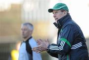 21 February 2010; Limerick manager Justin McCarthy during the game. Allianz GAA Hurling National League, Division 1 Round 1, Limerick v Galway, John Fitzgerald Park, Kilmallock, Co. Limerick. Picture credit: Brendan Moran / SPORTSFILE