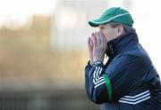 21 February 2010; Limerick manager Justin McCarthy during the game. Allianz GAA Hurling National League, Division 1 Round 1, Limerick v Galway, John Fitzgerald Park, Kilmallock, Co. Limerick. Picture credit: Brendan Moran / SPORTSFILE