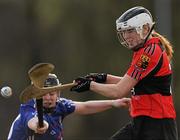 21 February 2010; Miriam Crowley, UCC, in action against Katie Power, WIT. Ashbourne Cup Final Waterford Institute of Technology v University College Cork. Cork Institute of Technology, Cork. Picture credit: Stephen McCarthy / SPORTSFILE