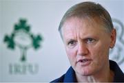 10 March 2016; Ireland head coach Joe Schmidt during a press conference. Carton House, Maynooth, Co. Kildare. Picture credit: Matt Browne / SPORTSFILE