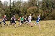 21 February 2010; A general view of the start of the Girls U13 race during the Woodie’s DIY Juvenile ‘B’ Cross Country. Juvenile Athletes, Woodie’s DIY Juvenile ‘B’ Cross Country. Lough Key Forest Park, Boyle, Co. Roscommon. Picture credit: Pat Murphy / SPORTSFILE