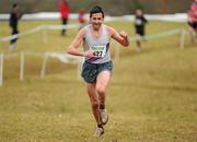 21 February 2010; Peter Matthews, Dundrum South Dublin AC, celebrates during the final metres of the Woodie’s DIY Masters Cross Country. Senior Athletes, Woodie’s DIY Masters Cross Country. Lough Key Forest Park, Boyle, Co. Roscommon. Picture credit: Pat Murphy / SPORTSFILE