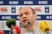 11 March 2016; Ireland captain Rory Best during a press conference. Ireland Rugby Press Conference. Aviva Stadium, Lansdowne Road, Dublin.  Picture credit: Matt Browne / SPORTSFILE