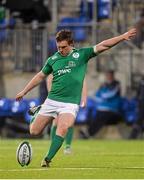 11 March 2016; Brett Connon, Ireland, kicks a penalty. Electric Ireland U20 Six Nations Rugby Championship, Ireland v Italy. Donnybrook Stadium, Donnybrook, Dublin.  Picture credit: Piaras Ó Mídheach / SPORTSFILE