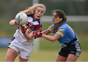 12 March 2016; Aisling McCarthy, University of Limerick, in action against Kate O'Sullivan, University College Dublin. O'Connor Cup Final 2016, University of Limerick v University College Dublin. John Mitchels GAA Club, Tralee, Co. Kerry. Picture credit: Brendan Moran / SPORTSFILE